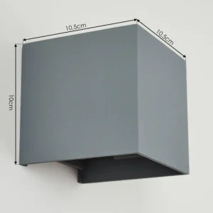 hofstein Applique murale Badajoz Gris, 1 lumière* Lampes Modernes