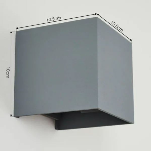 hofstein Applique murale Badajoz Gris, 1 lumière* Lampes Modernes
