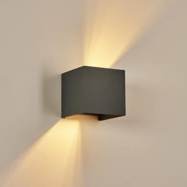 hofstein Applique murale Badajoz Gris, 1 lumière* Lampes Modernes