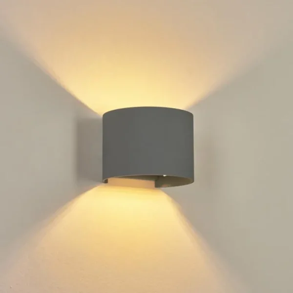 hofstein Applique murale Badajoz Gris, 1 lumière* Lampes Modernes