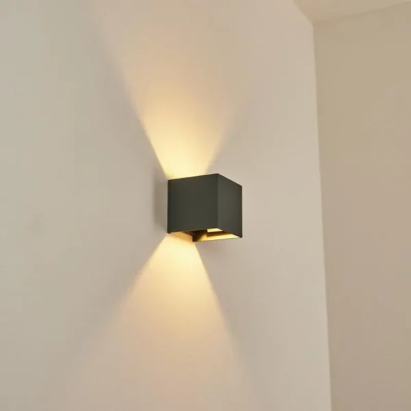 hofstein Applique murale Badajoz Gris, 1 lumière* Lampes Modernes