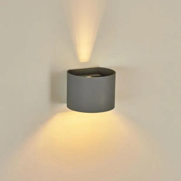 hofstein Applique murale Badajoz Gris, 1 lumière* Lampes Modernes