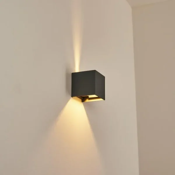 hofstein Applique murale Badajoz Gris, 1 lumière* Lampes Modernes