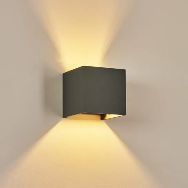 hofstein Applique murale Badajoz Gris, 1 lumière* Lampes Modernes