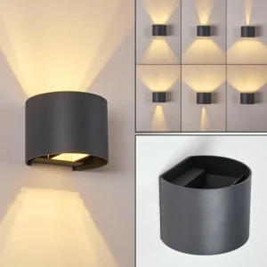 hofstein Applique murale Badajoz LED Anthracite, 1 lumière* Lampes Modernes