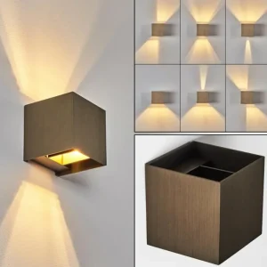 hofstein Applique murale Badajoz LED Brun, 1 lumière* Lampes Modernes