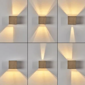 hofstein Applique murale Badajoz LED Brun, 1 lumière* Lampes Modernes