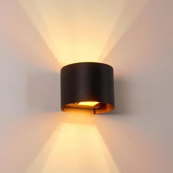 hofstein Applique murale Badajoz LED Cuivre, Noir, 1 lumière* Lampes Modernes