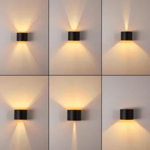 hofstein Applique murale Badajoz LED Cuivre, Noir, 1 lumière* Lampes Modernes