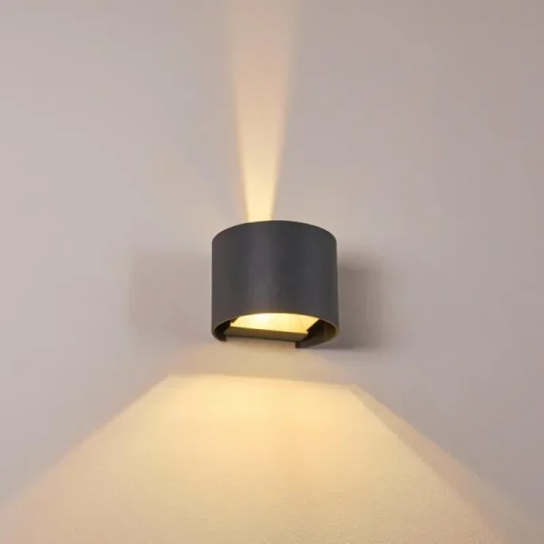 hofstein Applique murale Badajoz LED Anthracite, 1 lumière* Lampes Modernes
