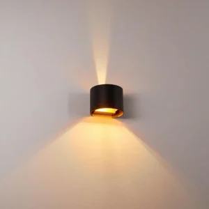 hofstein Applique murale Badajoz LED Cuivre, Noir, 1 lumière* Lampes Modernes
