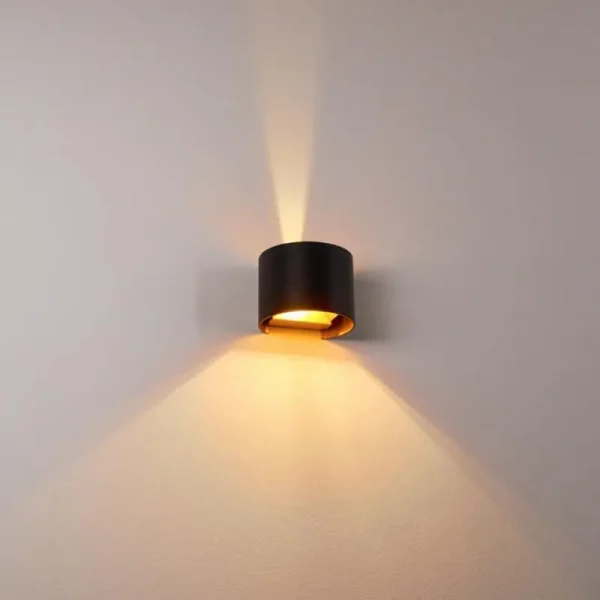 hofstein Applique murale Badajoz LED Cuivre, Noir, 1 lumière* Lampes Modernes