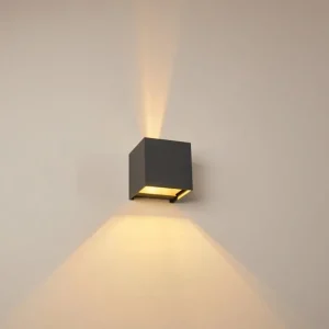 hofstein Applique murale Badajoz LED Anthracite, 1 lumière* Lampes Modernes