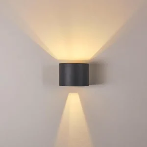hofstein Applique murale Badajoz LED Anthracite, 1 lumière* Lampes Modernes