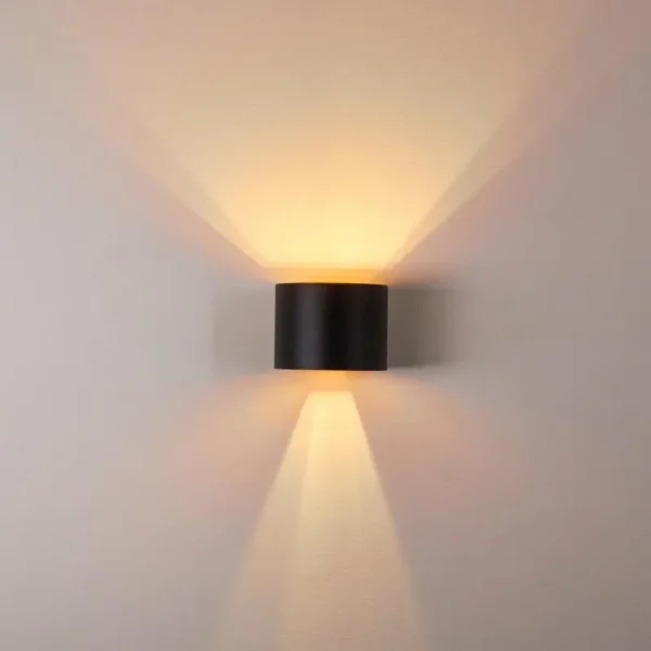 hofstein Applique murale Badajoz LED Cuivre, Noir, 1 lumière* Lampes Modernes
