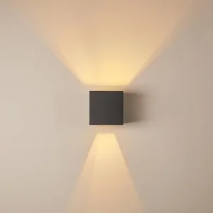hofstein Applique murale Badajoz LED Anthracite, 1 lumière* Lampes Modernes
