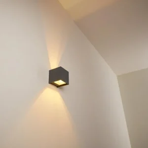 hofstein Applique murale Badajoz LED Anthracite, 1 lumière* Lampes Modernes