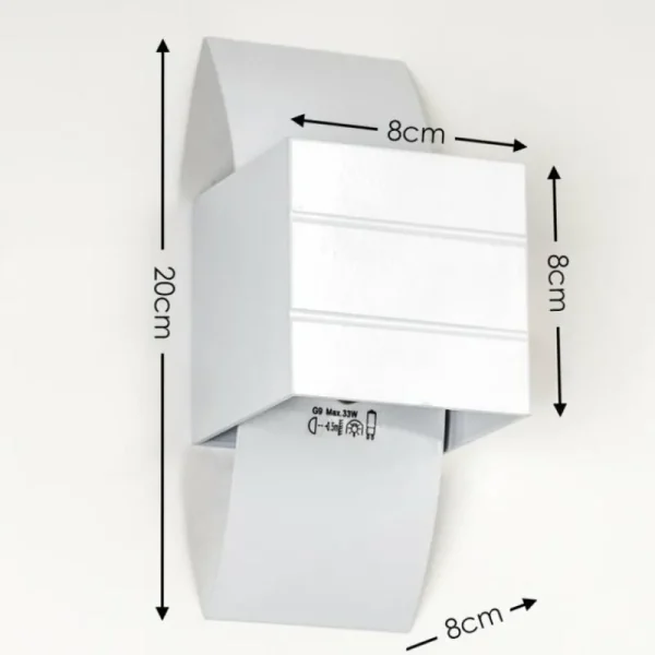 hofstein Applique murale Baku Blanc, 1 lumière* Lampes Modernes