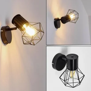 hofstein Applique murale Bardhaman Noir, 1 lumière* Lampes Modernes