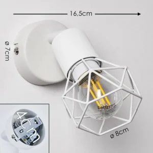 hofstein Applique murale Baripada Blanc, 1 lumière* Lampes Modernes