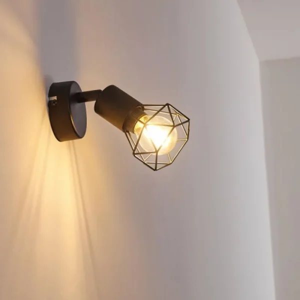 hofstein Applique murale Baripada Noir, 1 lumière* Lampes Modernes
