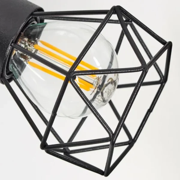 hofstein Applique murale Baripada Bois foncé, Noir, 1 lumière* Lampes Modernes