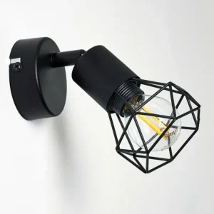 hofstein Applique murale Baripada Noir, 1 lumière* Lampes Modernes