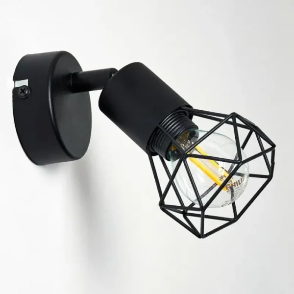 hofstein Applique murale Baripada Noir, 1 lumière* Lampes Modernes