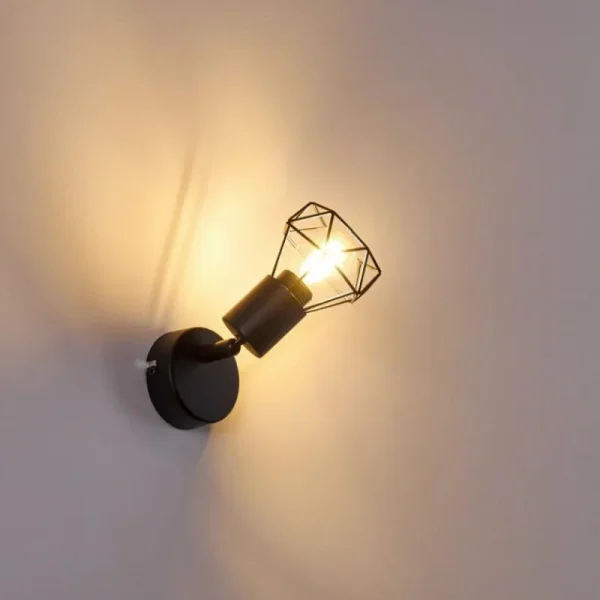hofstein Applique murale Baripada Noir, 1 lumière* Lampes Modernes
