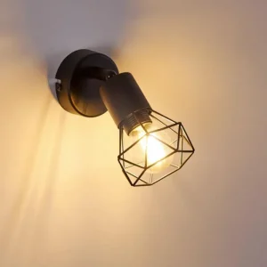 hofstein Applique murale Baripada Noir, 1 lumière* Lampes Modernes