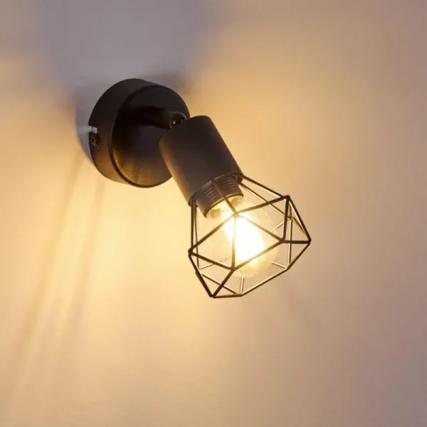 hofstein Applique murale Baripada Noir, 1 lumière* Lampes Modernes
