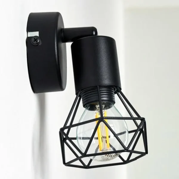 hofstein Applique murale Baripada Noir, 1 lumière* Lampes Modernes