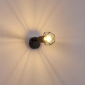 hofstein Applique murale Baripada Noir, 1 lumière* Lampes Modernes