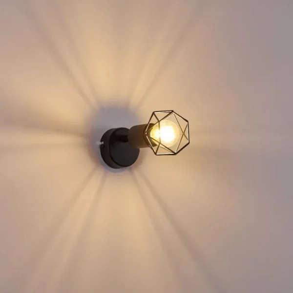 hofstein Applique murale Baripada Noir, 1 lumière* Lampes Modernes