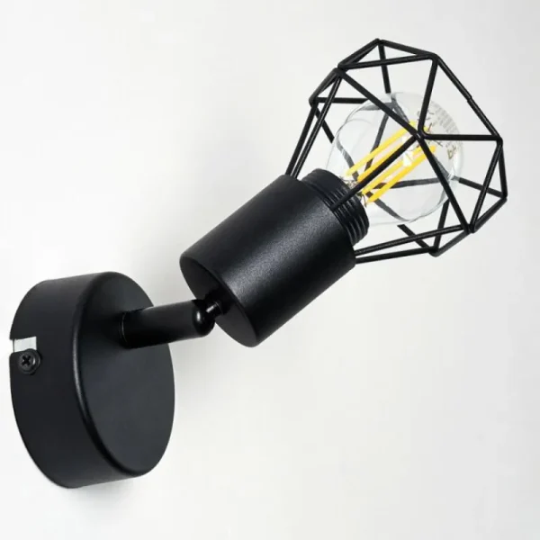 hofstein Applique murale Baripada Noir, 1 lumière* Lampes Modernes