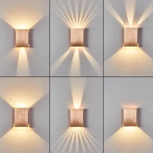 hofstein Applique murale Benin LED Cuivre, 2 lumières* Lampes Modernes