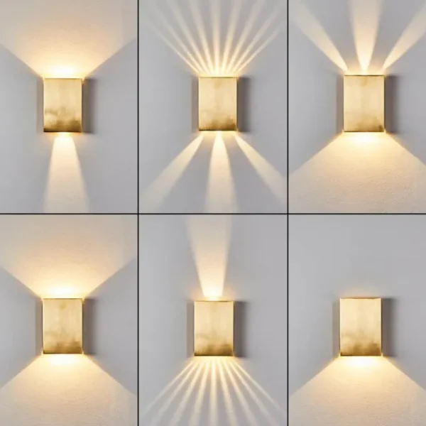 hofstein Applique murale Benin LED Laiton, 2 lumières* Lampes Modernes