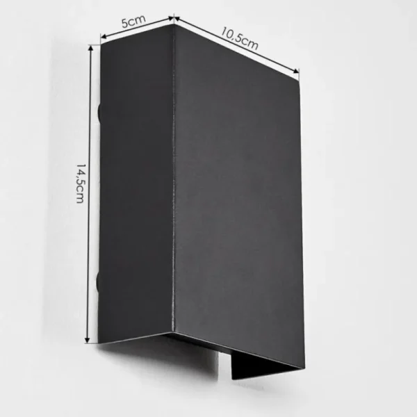 hofstein Applique murale Benin LED Noir, 1 lumière* Lampes Modernes