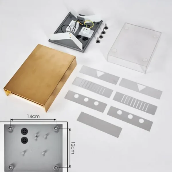 hofstein Applique murale Benin LED Laiton, 2 lumières* Lampes Modernes