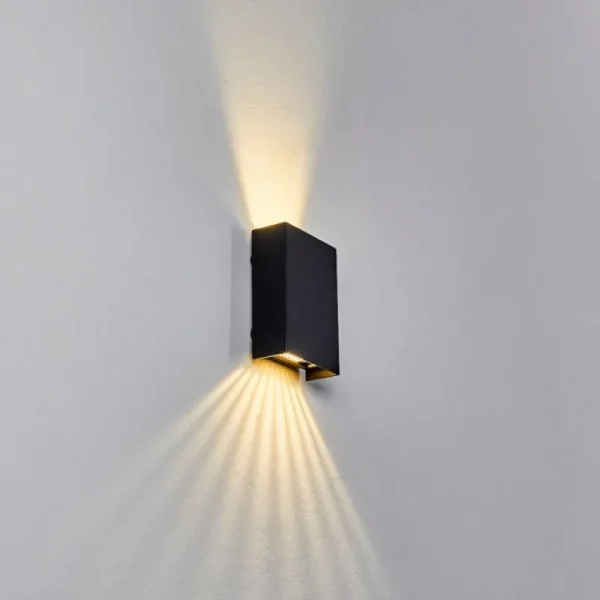 hofstein Applique murale Benin LED Noir, 1 lumière* Lampes Modernes