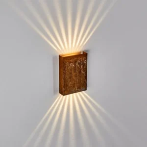 hofstein Applique murale Benin LED Rouille, 2 lumières* Lampes Modernes