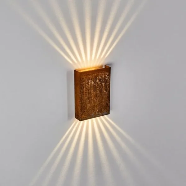 hofstein Applique murale Benin LED Rouille, 2 lumières* Lampes Modernes