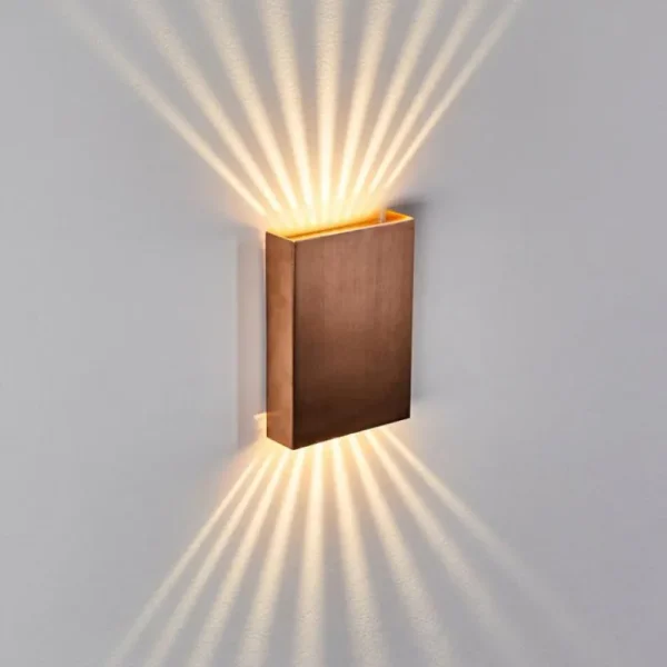 hofstein Applique murale Benin LED Cuivre, 2 lumières* Lampes Modernes