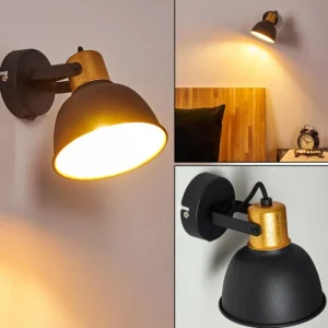 hofstein Applique murale Blackburn Noir, 1 lumière* Lampes Modernes