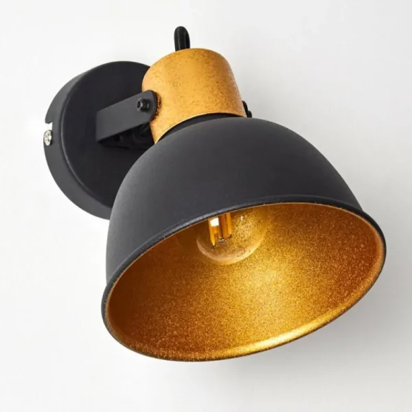 hofstein Applique murale Blackburn Noir, 1 lumière* Lampes Modernes
