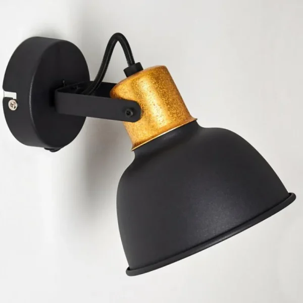 hofstein Applique murale Blackburn Noir, 1 lumière* Lampes Modernes