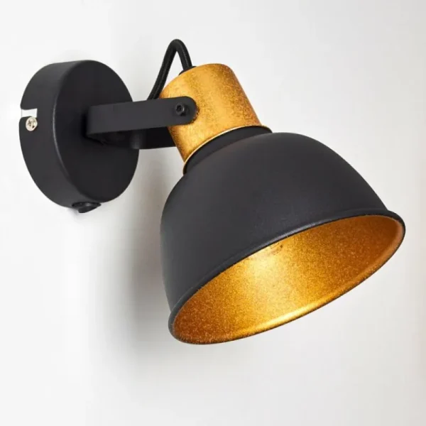 hofstein Applique murale Blackburn Noir, 1 lumière* Lampes Modernes