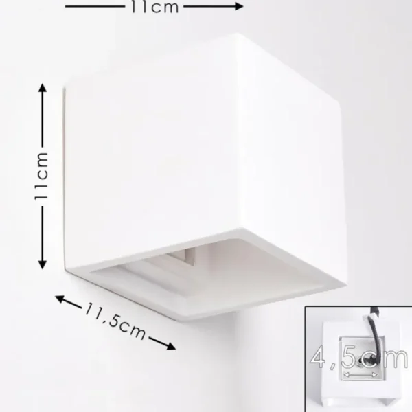 hofstein Applique murale Braslo Blanc, 1 lumière* Lampes Modernes