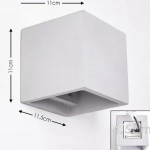 hofstein Applique murale Braslo Gris, 1 lumière* Lampes Modernes