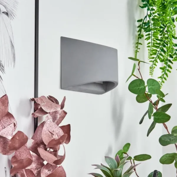hofstein Applique murale Braslo Gris, 1 lumière* Lampes Modernes